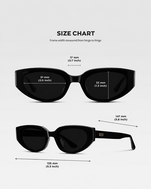 Synix Flat-Lens Cat-Eye Sunglasses for Women