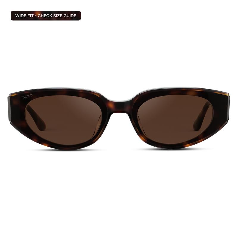 Synix Flat-Lens Cat-Eye Sunglasses for Women
