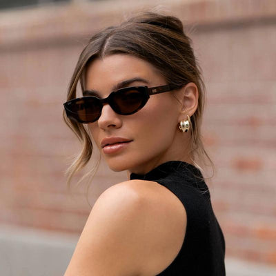 Synix Flat-Lens Cat-Eye Sunglasses for Women