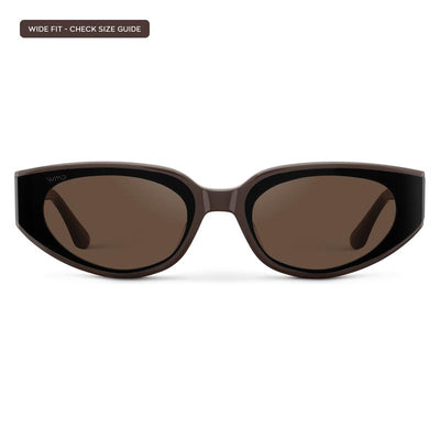 Synix Flat-Lens Cat-Eye Sunglasses for Women